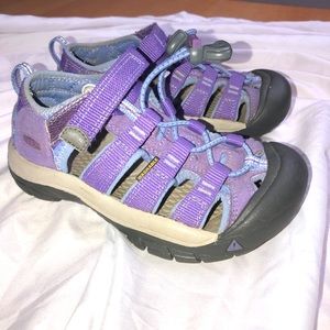 KEEN Girls Newport H2 Purple Sandals Size 12